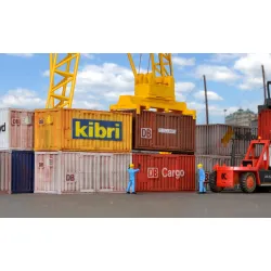 KIBRI 10924 H0 Kontenery 20st. 8 szt.
