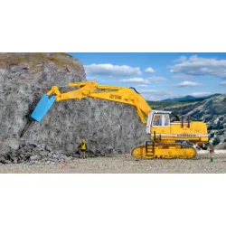 KIBRI 11271 H0 Koparka Liebherr 974 z młotem pneumatycznym