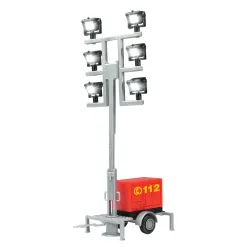 VIESSMANN 1344 H0 Przyczepa z agregatem i oświetleniem Led