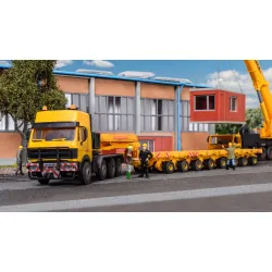 KIBRI 13552 H0 Ciągnik siodłowy Mercedes Titan Z 42.615 z naczepą modułową Scheuerle