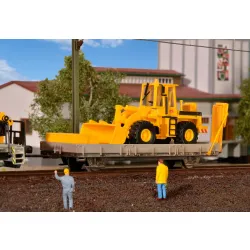 KIBRI 16308 H0 Wagon z ładowarką kołową Faun F1310