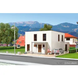 KIBRI 38339 H0 POLYPLATE - Kubushaus Lina z tarasem