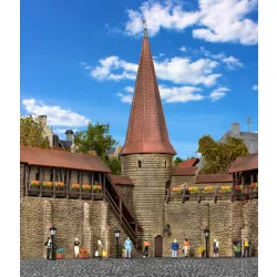 KIBRI 38915 H0 Mury obronne z basztą