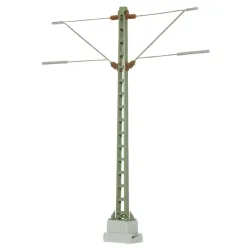 VIESSMANN 4112 H0 Maszt sieci trakcyjnej 99 mm dwuramienny środkowy