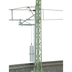 VIESSMANN 4165 H0 Maszt trakcji elektrycznej 115 mm z naciągiem