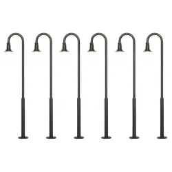 VIESSMANN 61406 H0 Latarnia parkowa LED biały ciepły, 6 szt.