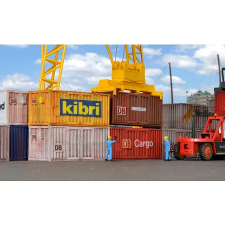 KIBRI 10924 H0 Kontenery 20st. 8 szt.