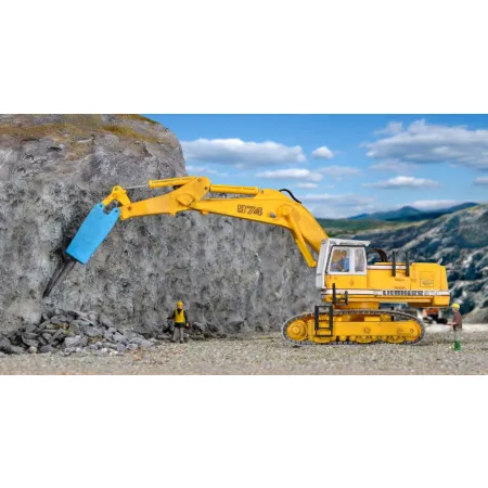 KIBRI 11271 H0 Koparka Liebherr 974 z młotem pneumatycznym