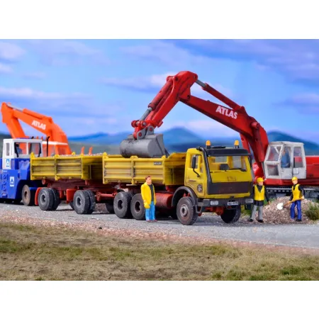 KIBRI 14067 H0 Mercedes 2628 AK wywrotka z przyczepą