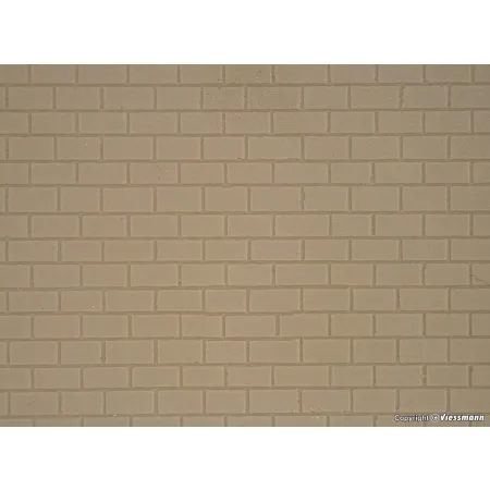KIBRI 34137 H0 Płytka modelarska 20x12 cm - Mur ceglany szary