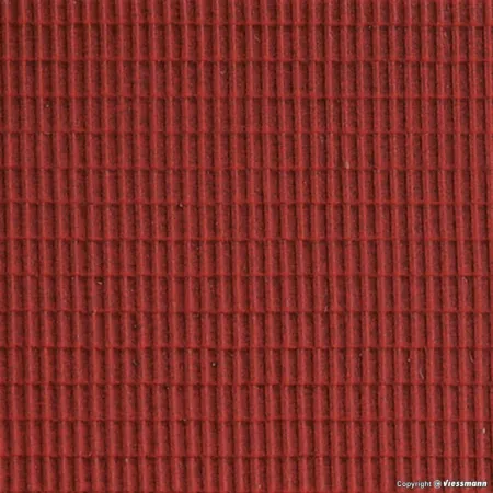 KIBRI 34142 H0 Płytka modelarska 20x12 cm - Dachówka czerwona