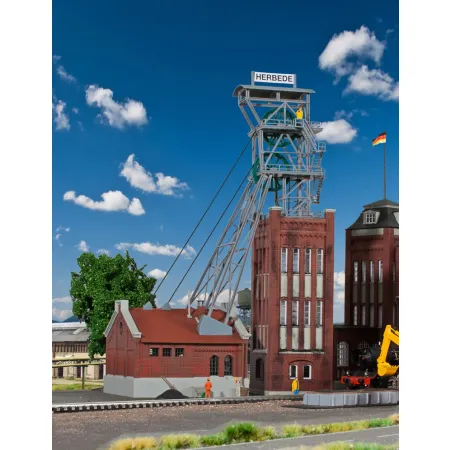 KIBRI 39845 H0 Kopalnia Herbede - wieża wyciągowa z elektrycznym napędem