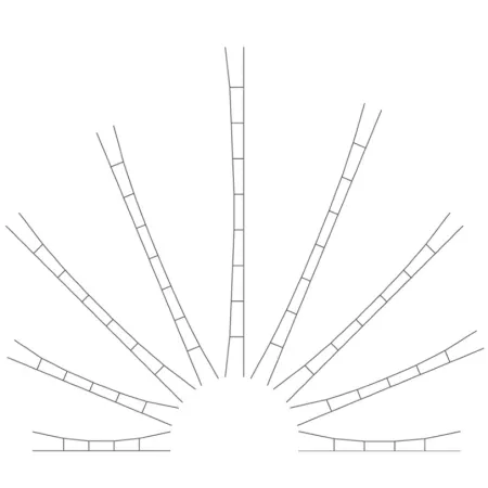 VIESSMANN 4155 H0 Sieć trakcyjna, przewody 270-300 mm, 3 szt