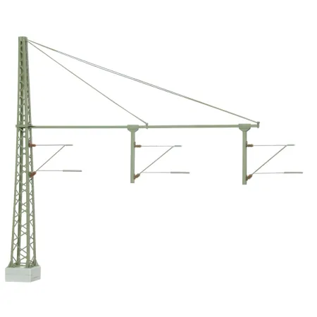 VIESSMANN 4161 H0 Maszt kratownicowy z odciągiem na 3 tory