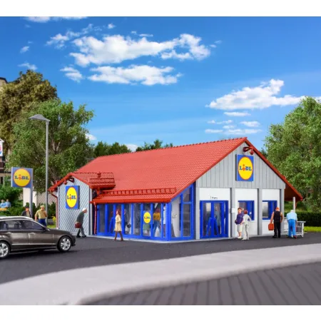 VOLLMER 43662 H0 Supermarket Lidl