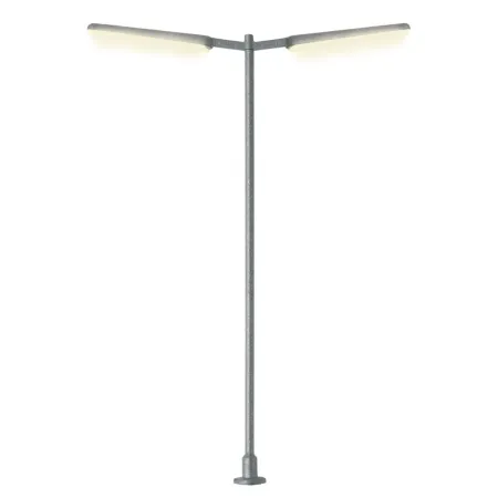 VIESSMANN 6099 H0 Latarnia uliczna dwuramienna Led 87 mm