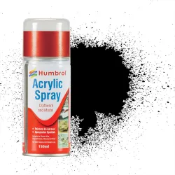 HUMBROL AD6021 Spray akrylowy 150 ml 021 Black Gloss