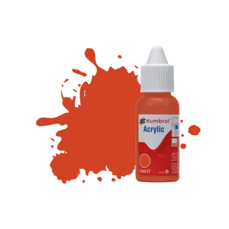 HUMBROL DB0132 Farba akrylowa 14 ml - 132 Red- Satin