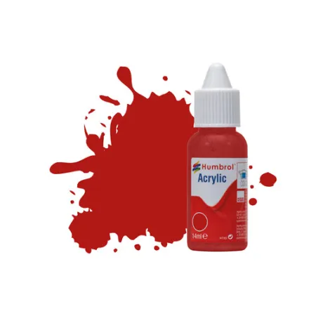 HUMBROL DB0153 Farba akrylowa 14 ml - 153 Insignia Red - Matt