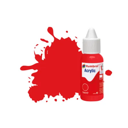 HUMBROL DB0209 Farba akrylowa 14 ml - 209 Fire Orange - Gloss